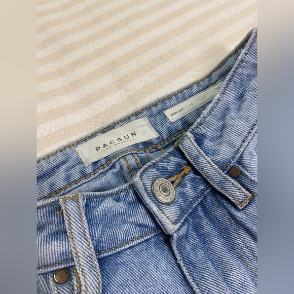 PacSun Jason Two Tone Mom Jeans Raw Hem Size 23 - Picture 2 of 7